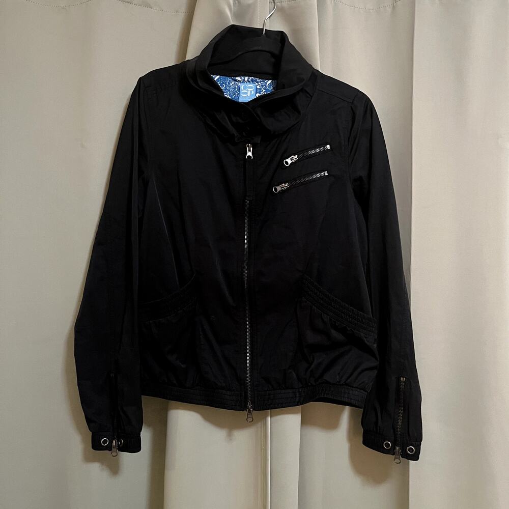 Barneys New York CO-OP Black Utility Moto Jacket